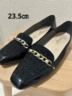 Bridget Birkin ブラック ローファー 23.5cmのサムネイル