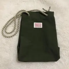 ROOTOTE 巾着型ショルダーバッグ 編み込みストラップ