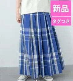 新品タグつき♥アーバンリサーチサニーレーベル◆サマーチェックタックスカートのサムネイル