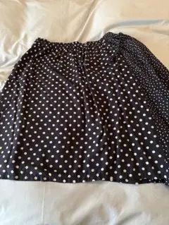 niko and... ・ドット×2フレアスカート L 紺