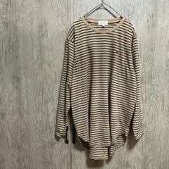 アーノルドパーマー（Arnold Palmer）ボーダー柄ロングTシャツ