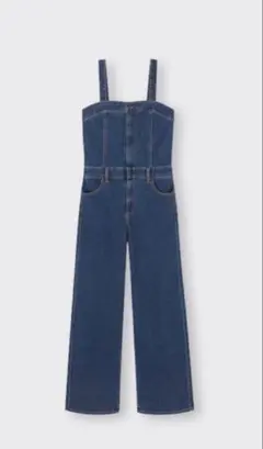 GU ベアトップサロペットパンツQ ブルー