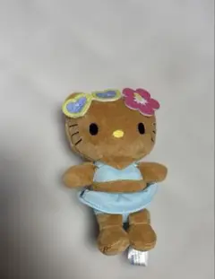 ♡激レア♡ガングロキティぬいぐるみ　ハイビスカス　ギャル　サンオイル　2002年 ♡激レア♡ガングロキティぬいぐるみ ハイビスカス ギャル サン