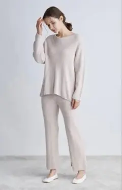 ジェラートピケ　調温スムーズィープルオーバー＆調温スムーズィーロングパンツセット