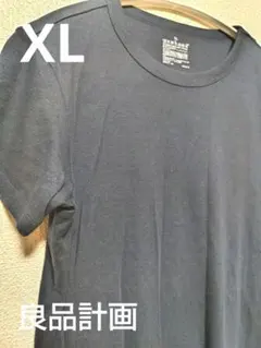 良品計画 XL 黒 半袖 Tシャツ コットン 綿 100%