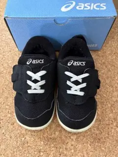 アシックスasics マイセル　キッズ スニーカー ブラック　14.0