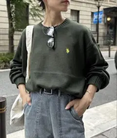 U.S.POLO ASSN. クルーネックニット