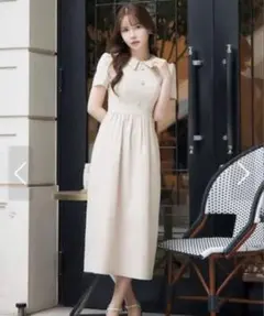 JEWELS 襟付きフレアワンピースドレス　キャバドレス　新品未使用品