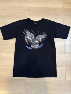 USA製 Harley Davidson Tシャツ 両面 短丈