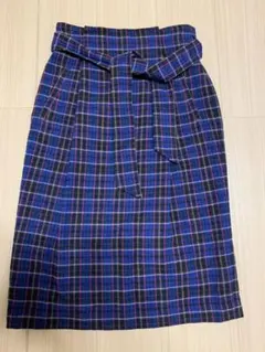 【green label relaxing】チェックツイード タイトスカート