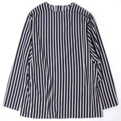 美品カレンソロジースタンドカラー アイボリー ストライプ 長袖シャツ クリーニング済 2024AW カレンソロジー ストライプシャツ - メルカリ