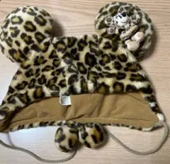 ディズニー ミニー ヒョウ柄 ファンキャップ