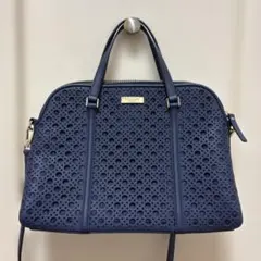ケイトスペード kate spade ハンドバッグ ストラップ付き ネイビー