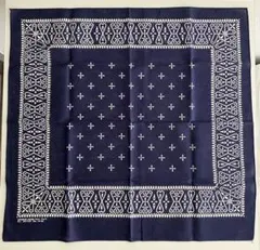 バンダナ　クロス柄　ブラック　キムタク 90s スイサイダル・テンデンシーズ クロス柄 片耳 バンダナ