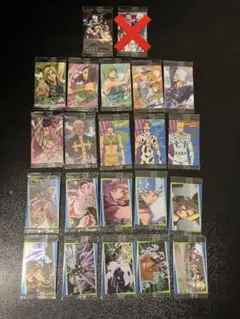 ジョジョの奇妙な冒険6部　ストーンオーシャンウエハース3 21枚セット