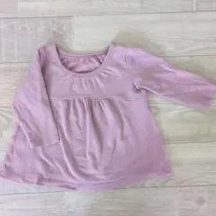 UNIQLO ベビー 長袖Tシャツ ピンク 80cm