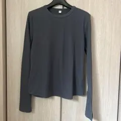 GU グレー 長袖Tシャツ Lサイズ