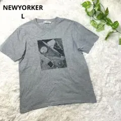 NEWYORKER ニューヨーカー 半袖Tシャツ グレー Lサイズのサムネイル