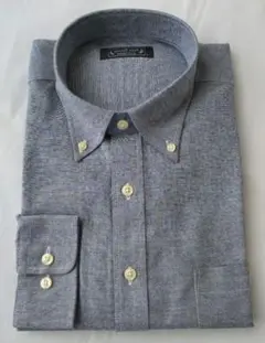 STUART KENT グレー ボタンダウンシャツ L 洋服の青山　未使用