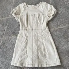 ZARA ワンピース 白 デニム