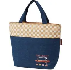 リサとガスパール　コルク&デニムランチバッグ M 保冷バッグ　スケーター