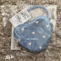 新品未開封 フェイラー ラブラリーハート ハート型ポーチ ライトブルー