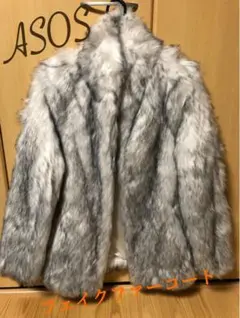 ASOS限定デザイン☆フェイクファーコートのサムネイル