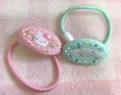 サンリオ 刺繍ヘアゴム シナモン・キティ