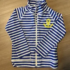 青と白のストライプ ラッシュガード