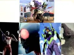 シンシリーズクリアファイル　ウルトラマン　ゴジラ　エヴァンゲリオン　仮面ライダー