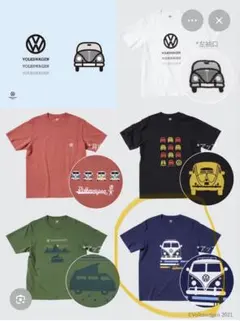 UNIQLO UT Volkswagen Tシャツ ネイビー新品Sのサムネイル