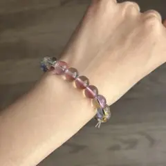 水晶 カラフル ブレスレット 10~12mm