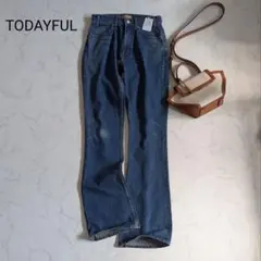 TODAYFUL オリバーズデニム ハイウエスト フレアデニム 25 高身長のサムネイル