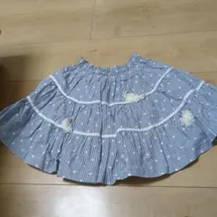 ストライプ フリルスカート 100cm~