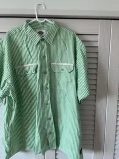 ディッキーズ　半袖　ストライプシャツ