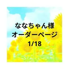 ななちゃん様　オーダーページ　1/18