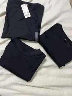 ユニクロ ブラック 半袖Tシャツ Mサイズ 3枚セット