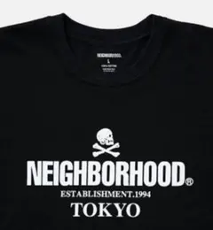 サイズL NEIGHBORHOOD spot スカルロゴTシャツ white - メルカリ