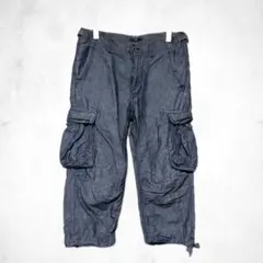 GAP ギャップ　パンツ　クロップド丈　デニム　S 麻混　春　夏のサムネイル