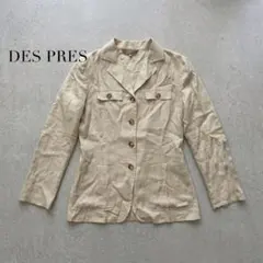 DES PRÉS デプレ トゥモローランド リネン ジャケット 日本製 ベージュのサムネイル