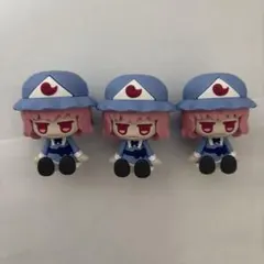 東方project 西行寺幽々子　じとっと　ラバーフィギュア　3点セット