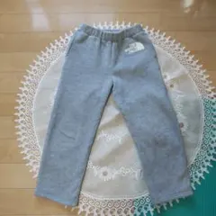 THE NORTH FACE グレー 長ズボン　140cm　ジャージ素材　裏起毛