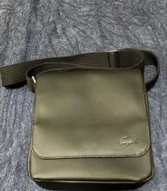 タグ付 LACOSTE スポーツショルダーバッグ ワニロゴタグY2K ブラック 