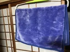 フリース リバーシブル毛布 紫色