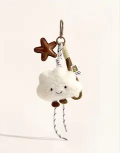 雲 ぬいぐるみ キーホルダー 星 バッグチャーム ふわふわ 可愛い