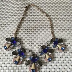 ビジューネックレス フラワーモチーフ 多色