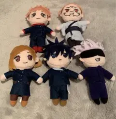 呪術廻戦　ぬいぐるみキーホルダー　5体セット