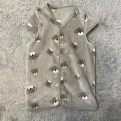 クマ柄　フリース　スリーパー ベビー