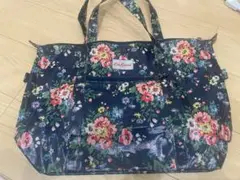 Cath Kidston ネイビーフラワー　トートバッグ