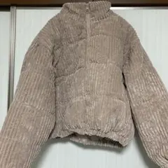 dk1332 コーデュロイダウンジャケット　グレイル